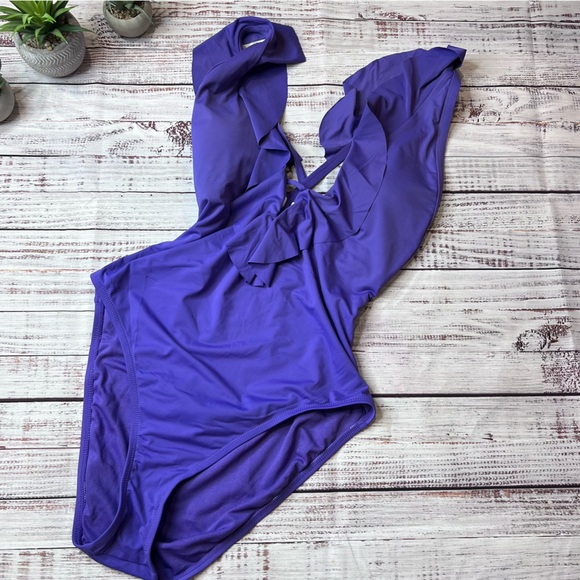 Bar III Purple One Piece - Picture 1 of 4